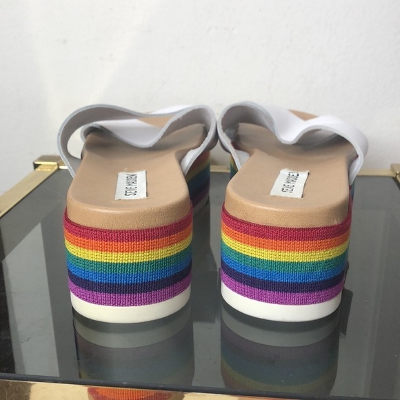 Steve Madden rainbow platform sandals size 9 - Picture 5 of 9